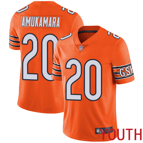 Chicago Bears Limited Orange Youth Prince Amukamara Alternate Jersey NFL Football #20 Vapor Untouchable->nfl t-shirts->Sports Accessory